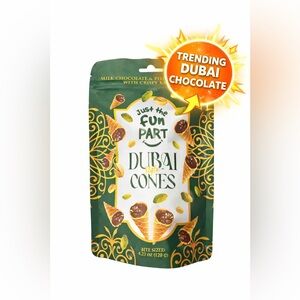 Dubai Style Cones 🍫💚
Milk Chocolate & Pistachio Cream with Crispy Kadayif